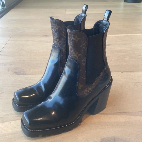 Louis Vuitton Western Style Monogram boots sz. 41 - Picture 4 of 12